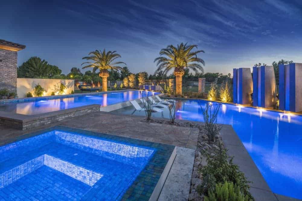 gilbert arizona luxury pool and gourmet outdoor kitchen 12