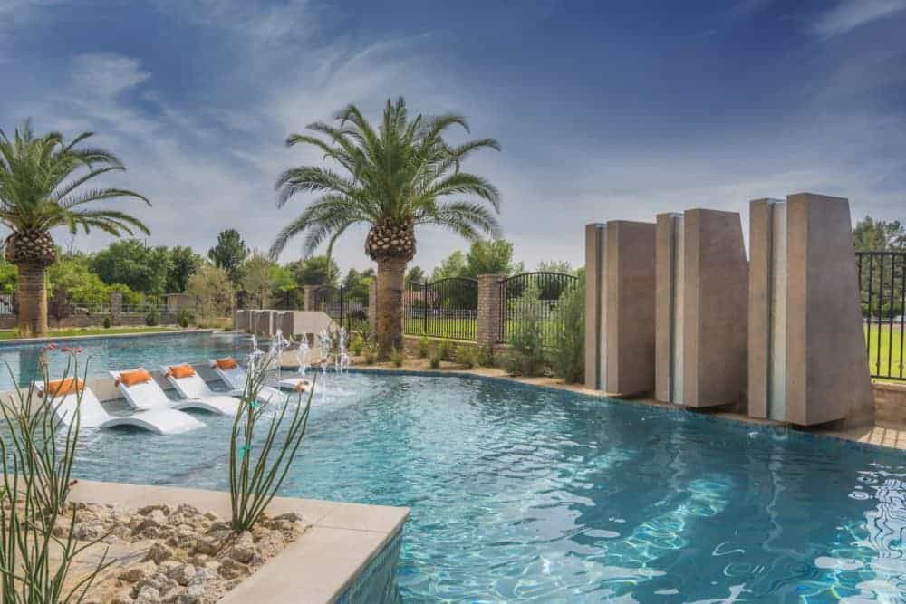 gilbert arizona luxury pool and gourmet outdoor kitchen 5
