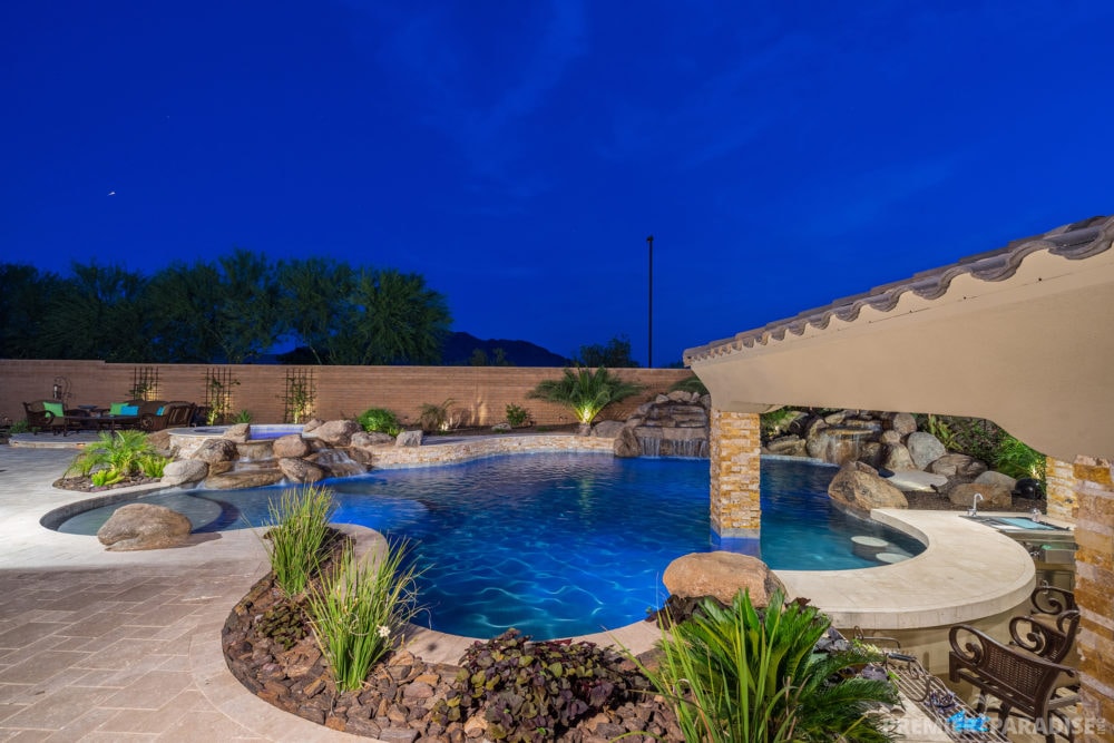 premier paradise inc backyard boulder living gilbert arizona paradise luxury pool jeromey naugle watershapes 8