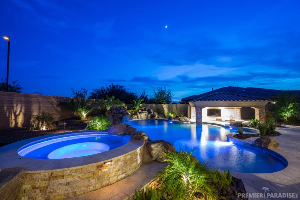 premier paradise inc backyard boulder living gilbert arizona paradise luxury pool jeromey naugle watershapes 9