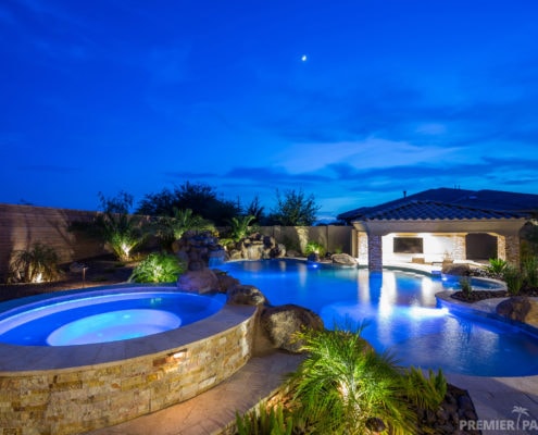 premier paradise inc backyard boulder living gilbert arizona paradise luxury pool jeromey naugle watershapes 9