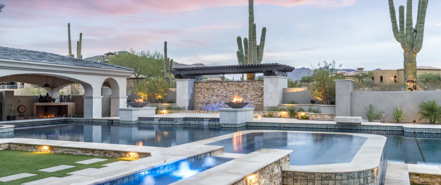 Luxury Pool and Estate Outdoor Living Space | Mesa Arizona | Premier ...