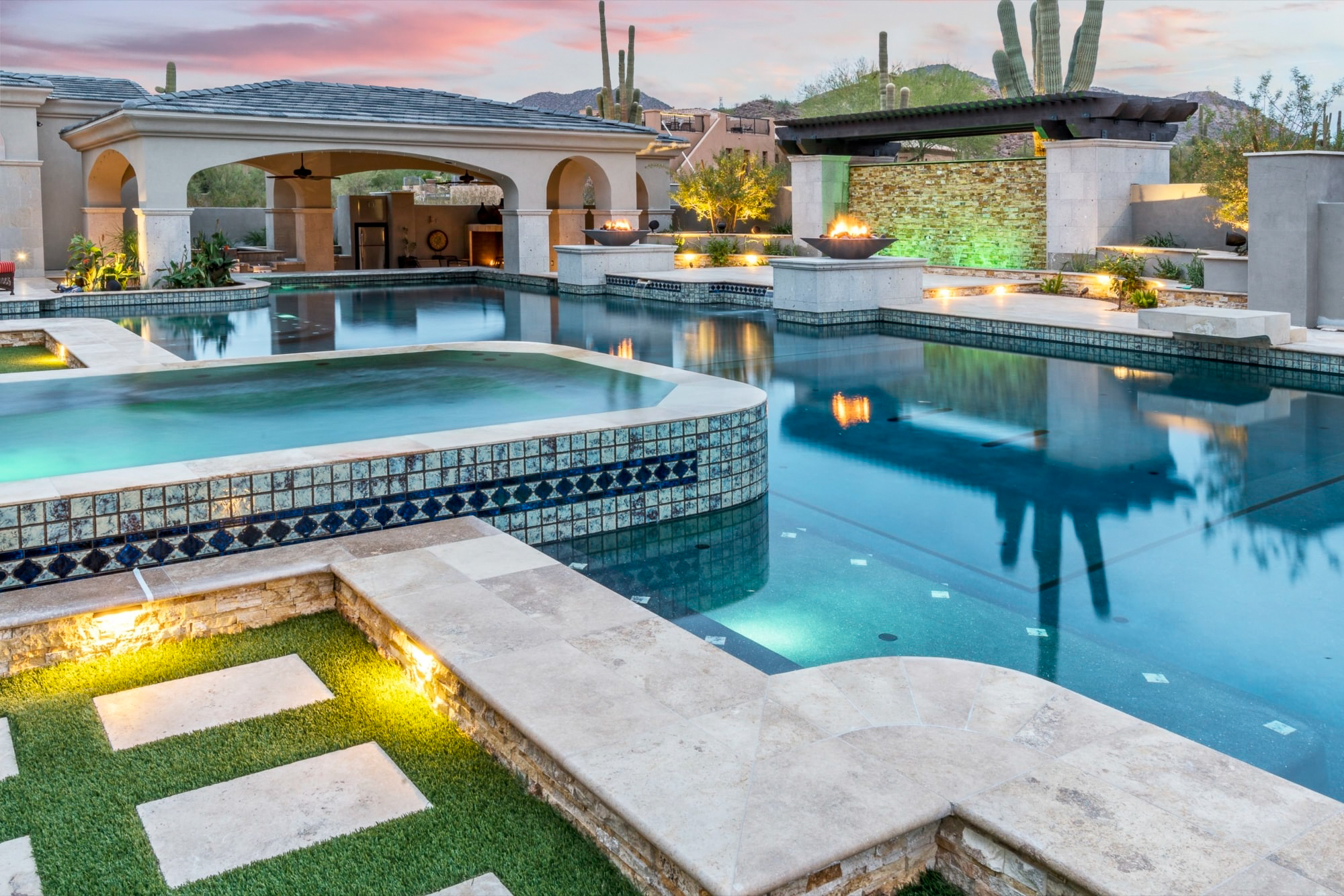 Luxury Pool and Estate Outdoor Living Space | Mesa Arizona ...
